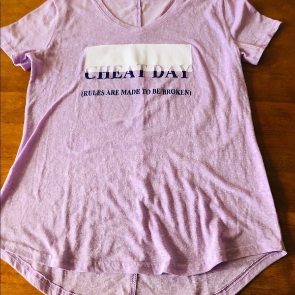 TekGear DryTek Activewear T-shirt, ‘Cheat day’, size small - Picture 3 of 13